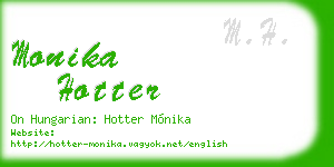 monika hotter business card